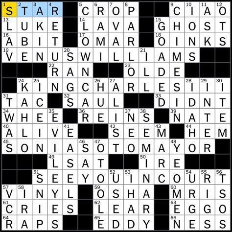 crossword nytimes answers rex parker